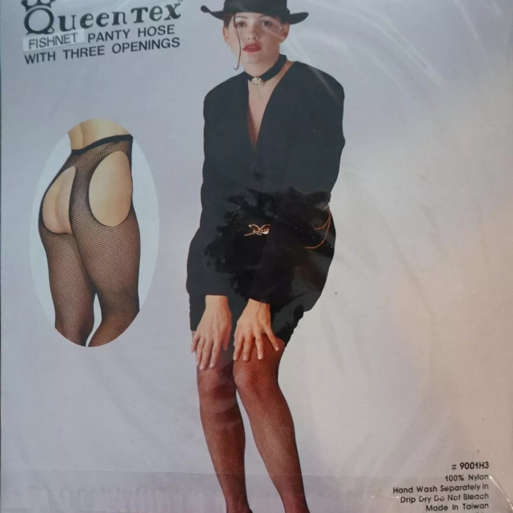 SEAMLESS FISHNET SUSPENDER PANTYHOSE - Picture 2 of 6